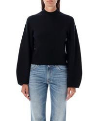 Chloé - Baloon Sleeve Knit Cropped - Lyst