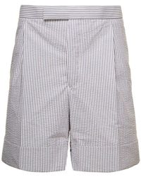 Thom Browne - Striped Tailored Shorts - Lyst
