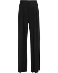 Max Mara - Flowing Viscose Jersey Trousers - Lyst