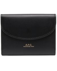 A.P.C. - 'Genève' Card-Holder With Embossed Logo - Lyst
