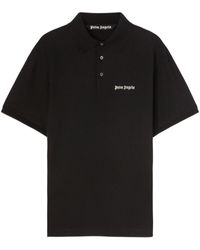 Palm Angels - Embroidered Logo Cotton Polo Shirt - Lyst