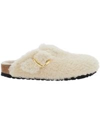 Birkenstock - 'Boston' Slip-On Mules With Buckle - Lyst