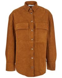 Tela - Jacket With Classic Collar - Lyst