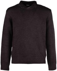 Dondup - Wool Crater Neck Sweater - Lyst