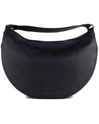 Orciani - Dumpling L Soft Grained Leather Shoulder Bag With Black Shoulder Strap - Lyst