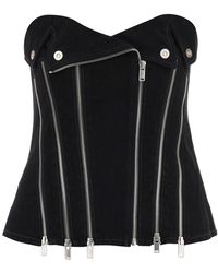 Dion Lee - Tank Top With Underbust Corset - Lyst