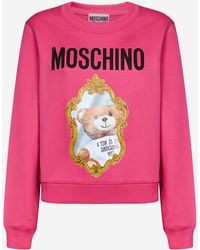 Moschino Cropped Sweatshirt With Teddy 