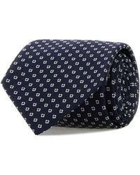 Saint Laurent - Embroidered Silk Tie - Lyst