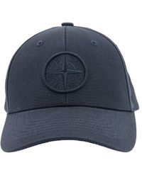 Stone Island - Cap With Front Logo Embroidery - Lyst