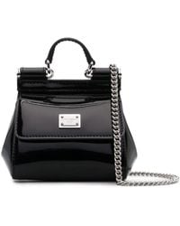 Dolce & Gabbana - Mini Tote Bag With Logo Plaque - Lyst