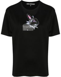 Junya Watanabe - Cotton T-Shirt With Bunny Print - Lyst