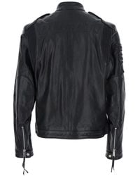 DSquared² - 'Ducati X D2' Jacket With Mandarin Collar And Logo Embossed On The Back - Lyst