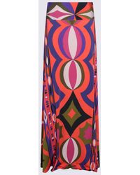 PUCCI - Silk Maxi Skirt - Lyst