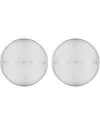 FEDERICA TOSI - 'Luna' Metallic Earings With Rear Butterfly Clasp Closure And Circular Design - Lyst