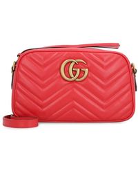 Gucci - Gg Marmont Quilted Leather Crossbody Bag - Lyst