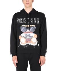 Moschino Sweatshirt With Embroidered Maxi Teddy - Black
