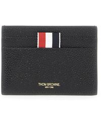 Thom Browne - Pebble Grain Leather Card Holder - Lyst