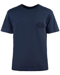 Etro - T-Shirt With Pegasus Embroidery - Lyst