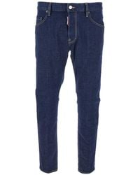 DSquared² - Jeans With Belt Loops And Logo Patch On The Rear - Lyst