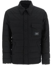 Dolce & Gabbana Padded Shirt Jacket - Black