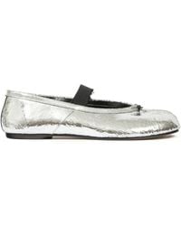Maison Margiela - Leather Ballet Flats - Lyst