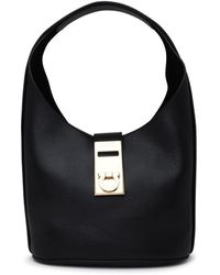 Ferragamo - Black Leather Bag - Lyst