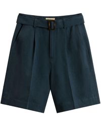 Woolrich - Blended Linen Shorts - Lyst