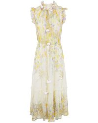 Zimmermann - Harmony Flutter Dress - Lyst