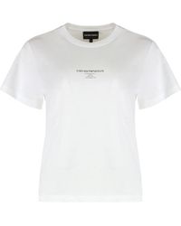 Emporio Armani - Crew Neck T-Shirt With Logo - Lyst