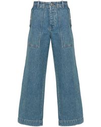 Maison Kitsuné - Workwear Denim Cotton Jeans - Lyst