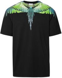 Marcelo Burlon - County Of Milan 'icon Wings' Black Cotton T-shirt - Lyst
