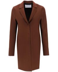 Harris Wharf London - Single-breasted Coat In Pressed Wool - Lyst