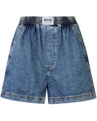 Moschino - Cotton Jeans Shorts - Lyst