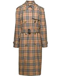 Burberry - 'Harehope' Double-Breasted Trench Coat With Matching Be - Lyst
