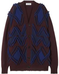 Lanvin - Patterned-Jacquard Cardigan - Lyst