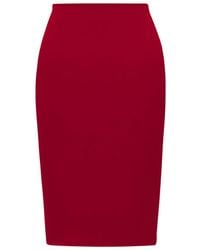 Saint Laurent - Mid-Rise Pencil Skirt - Lyst