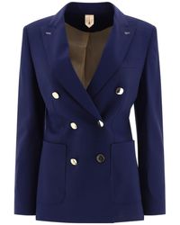 Max Mara - Wool And Mohair Double-Breasted Blazer - Lyst