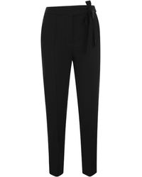 RED Valentino - Gabardine, Viscose And Wool Trousers - Lyst
