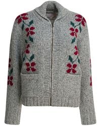 Filson - Wool Cardigan With Zipper - Lyst