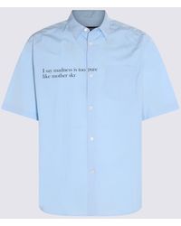 Undercover - Light Blue Cotton Shirt - Lyst