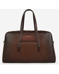 Santoni - Leather Travel Bag - Lyst