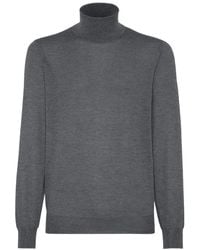 Brunello Cucinelli - Cashmere Blend Turtle-Neck Sweater - Lyst