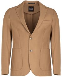 BOSS - Single-Breasted Two-Button Jacket - Lyst