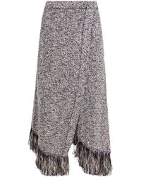 Rabanne - Fringed Wrap Skirt - Lyst
