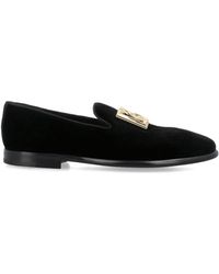 Dolce & Gabbana - Slippers With Dg Logo - Lyst