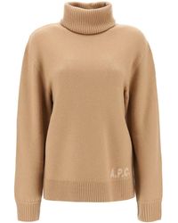 A.P.C. - 'walter' Virgin Wool Turtleneck Sweater - Lyst