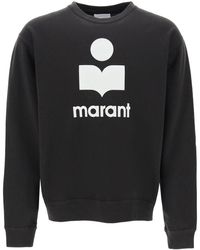 Isabel Marant - Mikoy Flocked Logo Sweatshirt - Lyst
