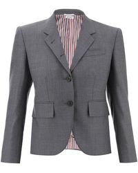 Thom Browne - Single-Breasted Cropped Jacket - Lyst