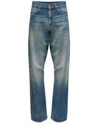 MM6 by Maison Martin Margiela - Relaxed Fit Straight-Leg Jeans With Classic Five-Pocket Design - Lyst