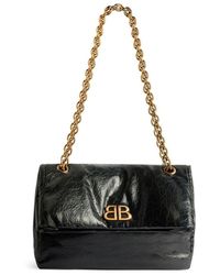 Balenciaga - Small Monaco Chain-Strap Shoulder Bag - Lyst